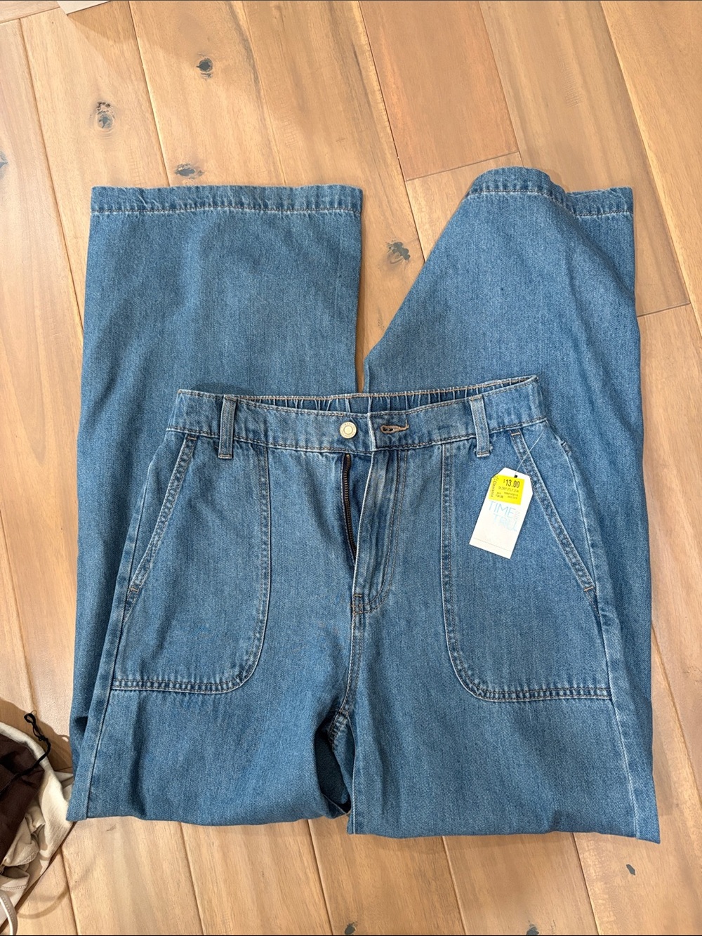 Time and Tru Wide-Leg Blue Denim Jeans